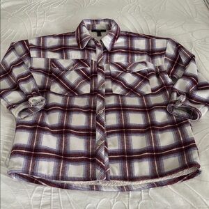 Forever 21 Plaid Button-Up Shacket